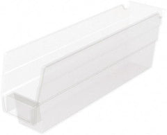 Akro-Mils - 54 Lb. Load Capacity, 11-5/8" Deep, Clear Hopper Shelf Bin - 4" High x 2-3/4" Wide x 11-5/8" Long - Makers Industrial Supply