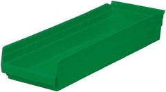 Akro-Mils - 346 Lb. Load Capacity, 23-5/8" Deep, Green Hopper Shelf Bin - 4" High x 8-3/8" Wide x 23-5/8" Long - Makers Industrial Supply