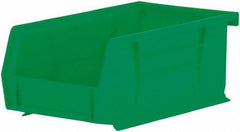 Akro-Mils - 10 Lb. Load Capacity, 7-3/8" Deep, Green Polymer Hopper Stacking Bin - 3" High x 4-1/8" Wide x 7-3/8" Long - Makers Industrial Supply