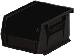 Akro-Mils - 10 Lb. Load Capacity, 5-3/8" Deep, Black Polymer Hopper Stacking Bin - 3" High x 4-1/8" Wide x 5-3/8" Long - Makers Industrial Supply