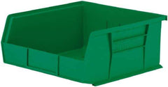 Akro-Mils - 50 Lb. Load Capacity, 10-7/8" Deep, Green Polymer Hopper Stacking Bin - 5" High x 11" Wide x 10-7/8" Long - Makers Industrial Supply