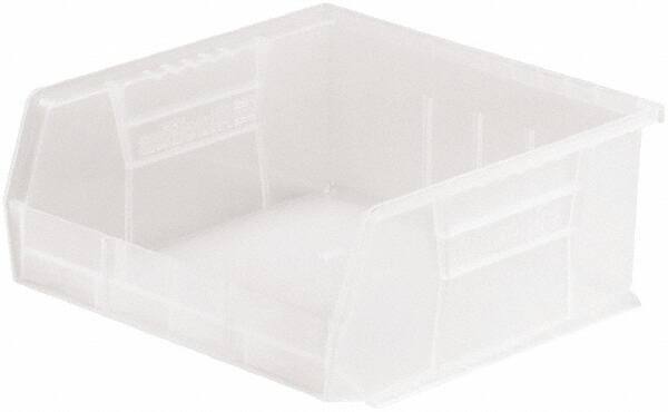 Akro-Mils - 50 Lb. Load Capacity, 10-7/8" Deep, Clear Polymer Hopper Stacking Bin - 5" High x 11" Wide x 10-7/8" Long - Makers Industrial Supply