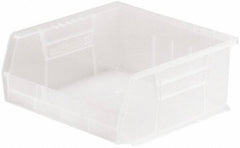 Akro-Mils - 50 Lb. Load Capacity, 10-7/8" Deep, Clear Polymer Hopper Stacking Bin - 5" High x 11" Wide x 10-7/8" Long - Makers Industrial Supply