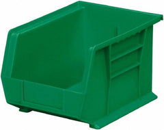 Akro-Mils - 50 Lb. Load Capacity, 10-3/4" Deep, Green Polymer Hopper Stacking Bin - 7" High x 8-1/4" Wide x 10-3/4" Long - Makers Industrial Supply