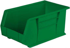 Akro-Mils - 60 Lb. Load Capacity, 14-3/4" Deep, Black Polymer Hopper Stacking Bin - 7" High x 8-1/4" Wide x 14-3/4" Long - Makers Industrial Supply