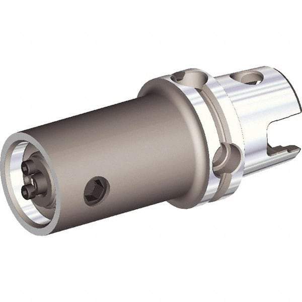 Kennametal - KM50 Outside Modular Connection, KM32 Inside Modular Connection, KM50 KM32 Reducing Adapter - 70mm Projection, 32mm Nose Diam, Through Coolant - Exact Industrial Supply