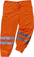 Ergodyne - Size L/XL Polyester High-Visibility Pants - Drawstring Closure, No Pockets, 44" Waist, 35" Inseam, Orange - Makers Industrial Supply