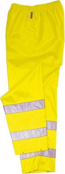 Ergodyne - Size L, Lime, Rain Pants - 1 Pocket - Makers Industrial Supply