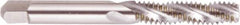 Regal Cutting Tools - #6-32 UNC 2 Flute 2B Bottoming Spiral Flute Tap - High Speed Steel, Bright Finish, 2" OAL, Right Hand Flute, Right Hand Thread, H3 - Makers Industrial Supply