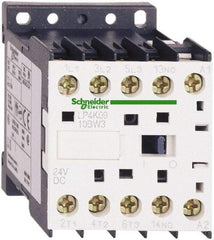 Schneider Electric - 3 Pole, 24 Coil VDC, 6 Amp at 440 VAC, Nonreversible IEC Contactor - BS 5424, CSA, IEC 60947, NF C 63-110, RoHS Compliant, UL Listed, VDE 0660 - Makers Industrial Supply