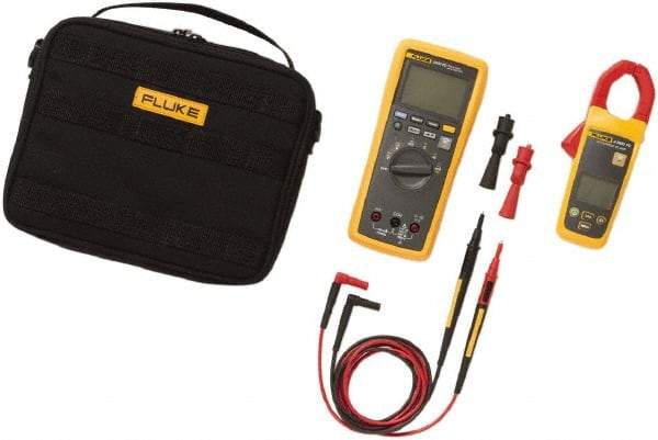 Fluke - 4 Piece, FC Wireless AC Current Clamp Kit - 1,000 Volt Max, LCD Display - Makers Industrial Supply