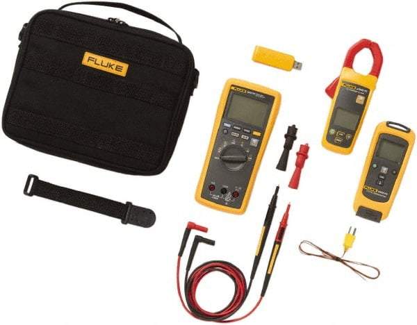 Fluke - 7 Piece, FC Series Wireless Multimeter Kit - 1,000 Volt Max, LCD Display - Makers Industrial Supply