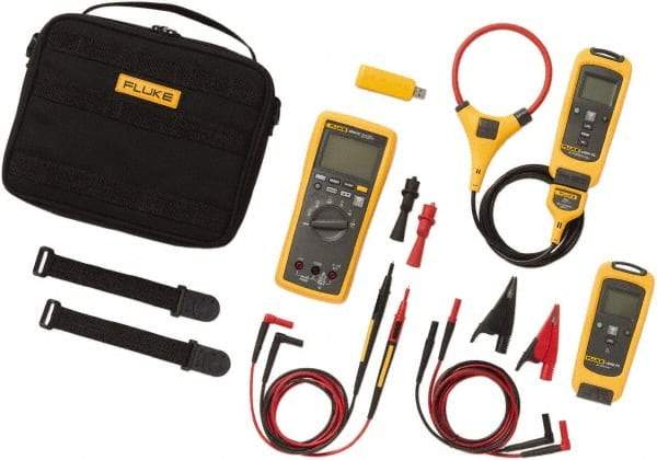 Fluke - 9 Piece, FC Series Wireless Multimeter Kit - 1,000 Volt Max, LCD Display - Makers Industrial Supply