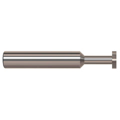 Harvey Tool - 5/8" Cut Diam, 1/16" Cut Width, 5/8" Shank, Straight-Tooth Woodruff Keyseat Cutter - Exact Industrial Supply