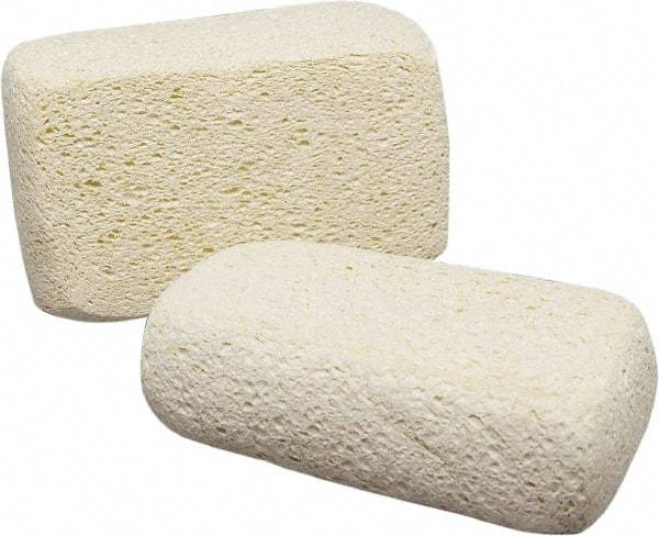 Ability One - 6-1/2" Long x 2.13" Wide x 1" Thick Scouring Sponge - Non-Abrasive, Tan - Makers Industrial Supply