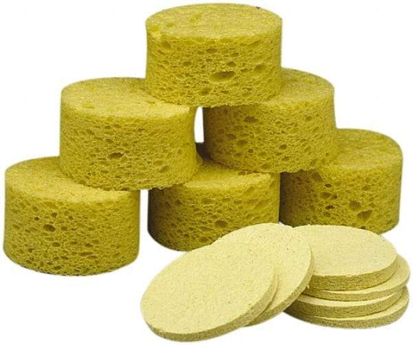 Ability One - 1-3/8" Long x 1" Wide x 1" Thick Scouring Sponge - Non-Abrasive, Tan - Makers Industrial Supply