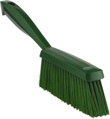 Vikan - 14" OAL, Polyester Staple Set Bench Brush - 2" Bristle Length, 6-3/8" Long Head, Green - Makers Industrial Supply