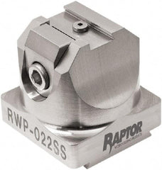 Raptor Workholding - 3/8" Jaw Width, 2" High x 2.07" Long x 2.07" Wide Dovetail Vise - For Use with 4 & 5 Axis Workholding Systems - Makers Industrial Supply