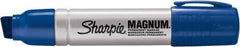 Sharpie - Blue Permanent Marker - Chisel Tip, Alcohol Base Ink - Makers Industrial Supply