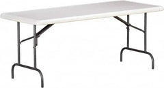 Ability One - 30" Long x 72" Wide x 29" High, Rectangular Folding Table - Platinum - Makers Industrial Supply