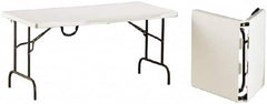 Ability One - 60" Long x 30" Wide x 29" High, Rectangular Folding Table - Platinum - Makers Industrial Supply