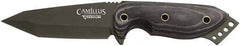 Clauss - 3-3/4" Long Blade, AUS-8 Stainless Steel, Tanto Point, Fixed Blade Knife - AUS-8 Stainless Steel Blade - Makers Industrial Supply