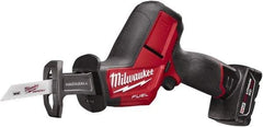 Milwaukee Tool - 12V, 0 to 3,000 SPM, Cordless Reciprocating Saw - 5/8" Stroke Length, 12" Saw Length, 1 Lithium-Ion Battery Included - Makers Industrial Supply