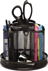 Rolodex - Black Desk Top Organizer - Mesh Metal - Makers Industrial Supply