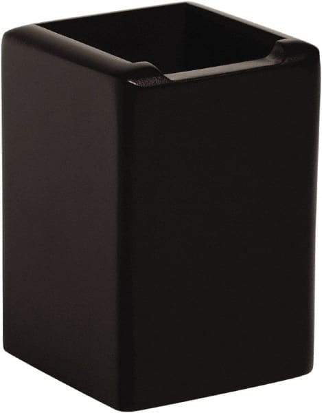 Rolodex - Black Pencil Holder - Wood, MDF, Laminate - Makers Industrial Supply