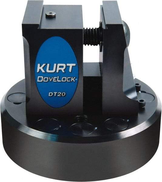 Kurt - 2" Jaw Width, 3-3/4" High x 4.47" Long x 4-15/32" Wide Dovetail Vise - For Use with 4 & 5 Axis Workholding Systems - Makers Industrial Supply