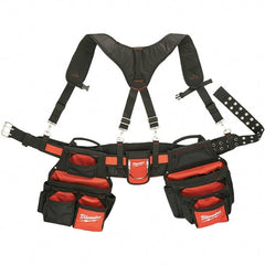 Milwaukee Tool - Tool Aprons & Tool Belts Tool Type: Tool Rig Minimum Waist Size: 30 - Makers Industrial Supply