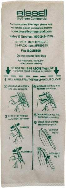 Bissell - Micro Lined Filter Bag - For BGU5500 - Makers Industrial Supply