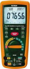 Extech - Digital LCD Display, 4,000 Megohm Electrical Insulation Resistance Tester & Megohmmeter - 1,000 VAC/VDC Max Test Voltage, Powered by 1.5V AA Battery - Makers Industrial Supply