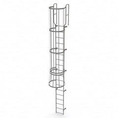 TRI-ARC - Rolling & Wall Mounted Ladders & Platforms Type: Fixed Ladder Style: Safety Cage - Makers Industrial Supply