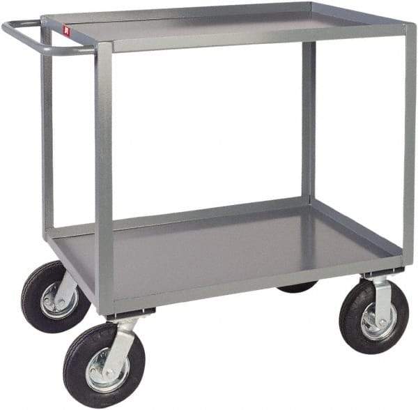 Jamco - 1,200 Lb Capacity, 36" Wide x 48" Long x 39" High Heavy Duty Service Cart - 2 Shelf, Steel - Makers Industrial Supply