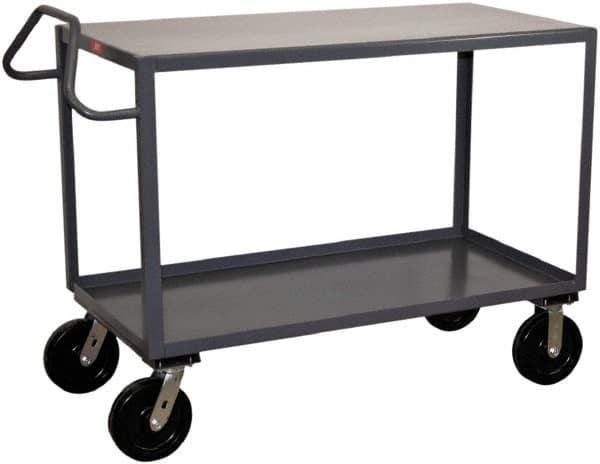 Jamco - 4,800 Lb Capacity, 30" Wide x 48" Long x 38" High Heavy Duty Service Cart - 2 Shelf, Steel - Makers Industrial Supply