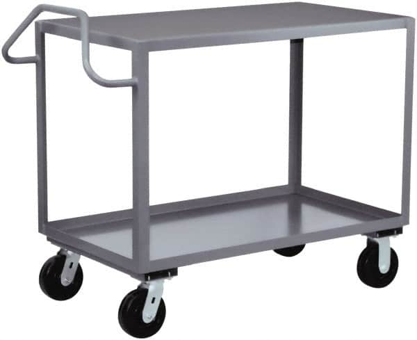 Jamco - 2,400 Lb Capacity, 30" Wide x 60" Long x 36" High Heavy Duty Service Cart - 2 Shelf, Steel - Makers Industrial Supply