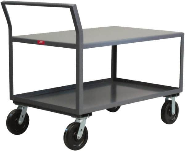 Jamco - 4,800 Lb Capacity, 36" Wide x 48" Long x 30" High Heavy Duty Service Cart - 2 Shelf, Steel - Makers Industrial Supply