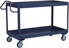 Jamco - 1,200 Lb Capacity, 36" Wide x 24" Long x 39" High Deep Shelf Cart - 2 Shelf, Steel - Makers Industrial Supply