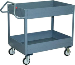 Jamco - 1,200 Lb Capacity, 24" Wide x 48" Long x 35" High Heavy Duty Service Cart - 2 Shelf, Steel - Makers Industrial Supply