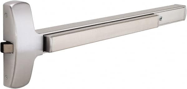 Falcon - 2' 6" to 3' Door Width Rim Exit Device - Anodized Aluminum Finish - Makers Industrial Supply