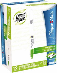 Paper Mate Liquid Paper - Correction Fluids Pen Applicator - 7 ml - Makers Industrial Supply