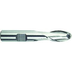 1/2" Dia. - 3-1/4" OAL - HSS-TiN - Ball Nose SE EM - 2 FL - Makers Industrial Supply