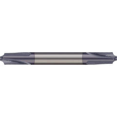 Micro 100 - 0.04" Radius, 3/16" Diam, 3 Flute Solid Carbide Corner Rounding End Mill - Exact Industrial Supply