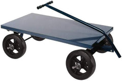 Durham - 2,000 Lb Capacity Cold-Rolled Steel 5th Wheel Wagon - Cold-Rolled Steel Deck, 24" OAW - Makers Industrial Supply