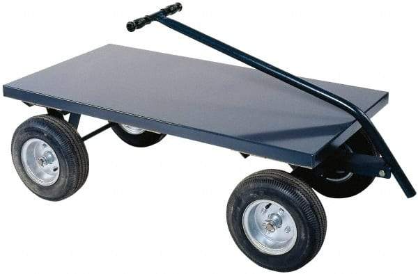 Durham - 2,000 Lb Capacity Cold-Rolled Steel 5th Wheel Wagon - Cold-Rolled Steel Deck, 24" OAW - Makers Industrial Supply