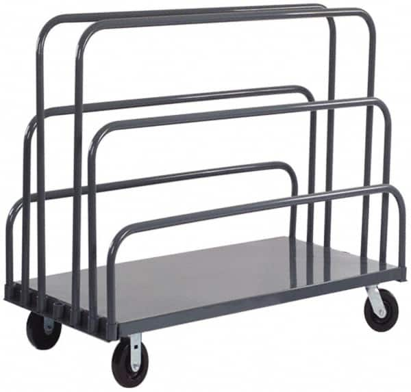 Durham - 2,000 Lb Capacity Cold-Rolled Steel Platform Truck - Cold-Rolled Steel Deck, 24" OAW - Makers Industrial Supply