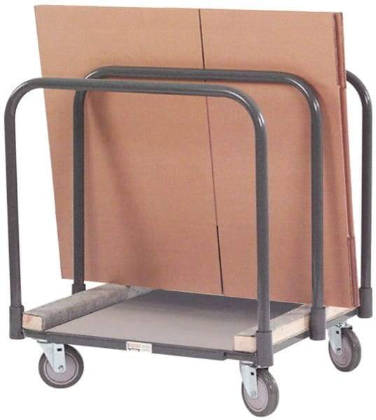 Durham - 1,200 Lb Capacity Cold-Rolled Steel Panel Mover - Carpet Covered Cold-Rolled Steel Deck, 28" OAW - Makers Industrial Supply