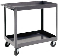 Durham - 1,200 Lb Capacity, 24" Wide x 36" Long x 37-5/8" High Heavy Duty Service Cart - 2 Shelf, Steel - Makers Industrial Supply