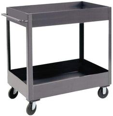 Durham - 1,200 Lb Capacity, 18" Wide x 30" Long x 37-5/8" High Heavy Duty Service Cart - 2 Shelf, Steel - Makers Industrial Supply